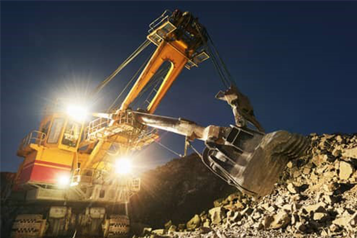 mining equipment in action