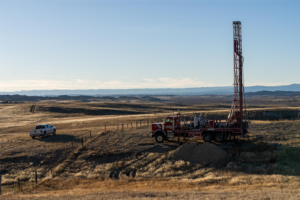mining equipment in field