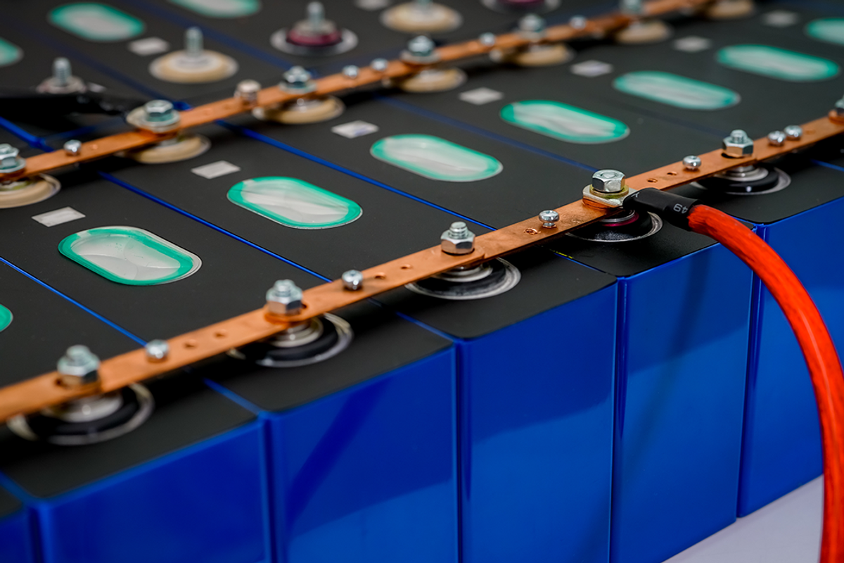 Nickel-manganese-cobalt lithium-ion battery for an electric vehicle.