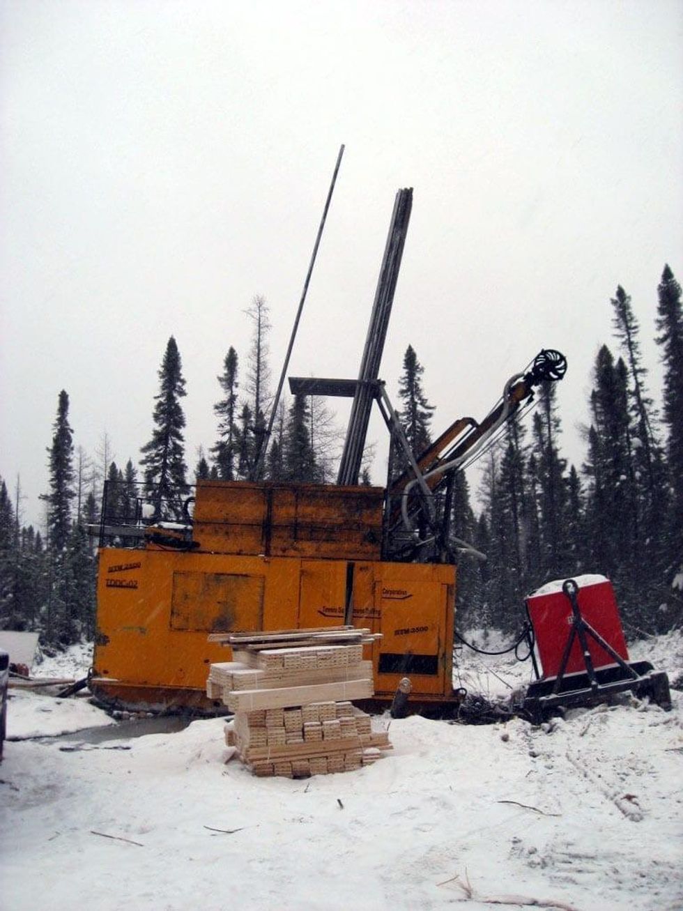 Nobel Mineral Drill at Site Kingsmill Target