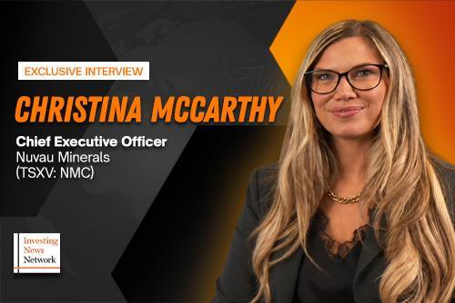 Nuvau Minerals CEO Christina McCarthy.