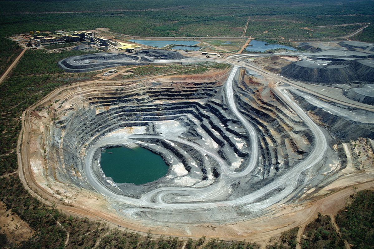 Old uranium mine in Kakadu National Park in Australia's Northern Territory.