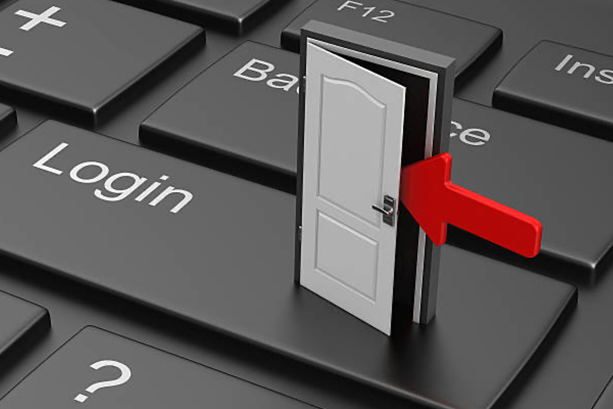 Online portal concept.