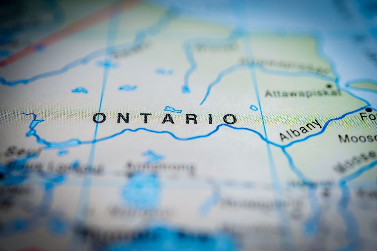 Ontario map.