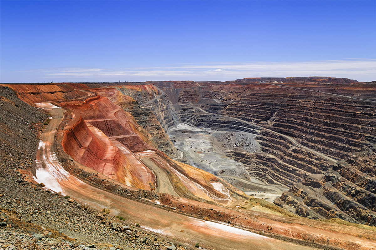 Open-pit mine.