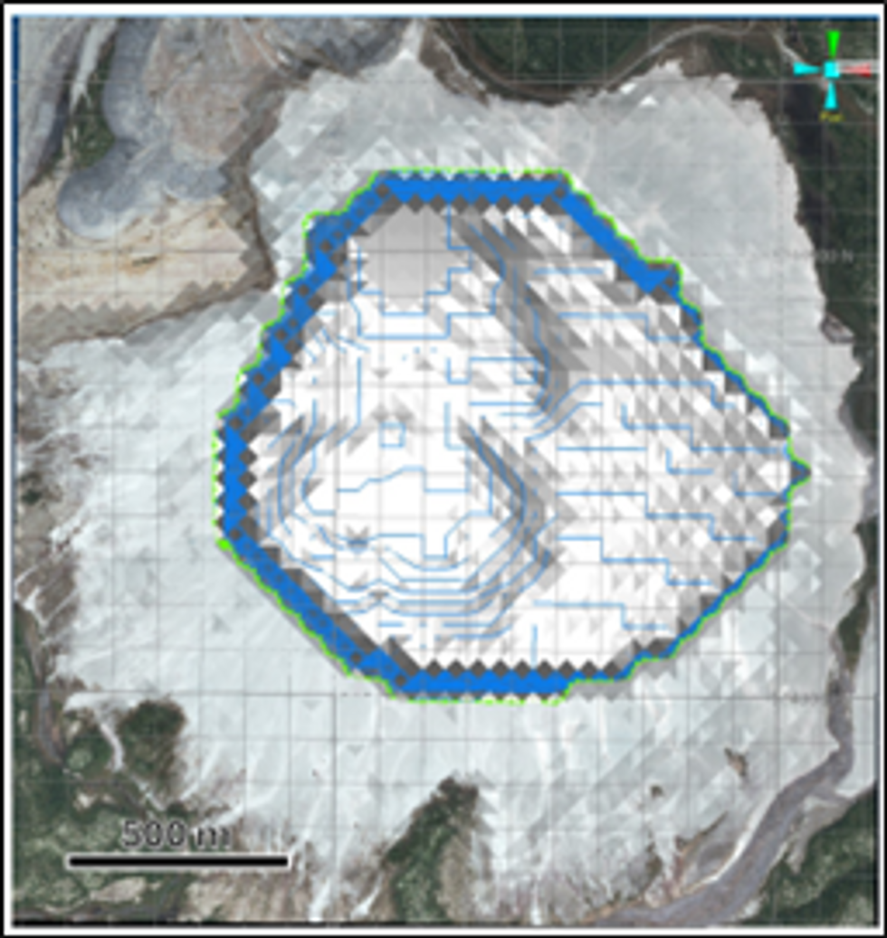 Optimized Pit limits based on Inferred Resources