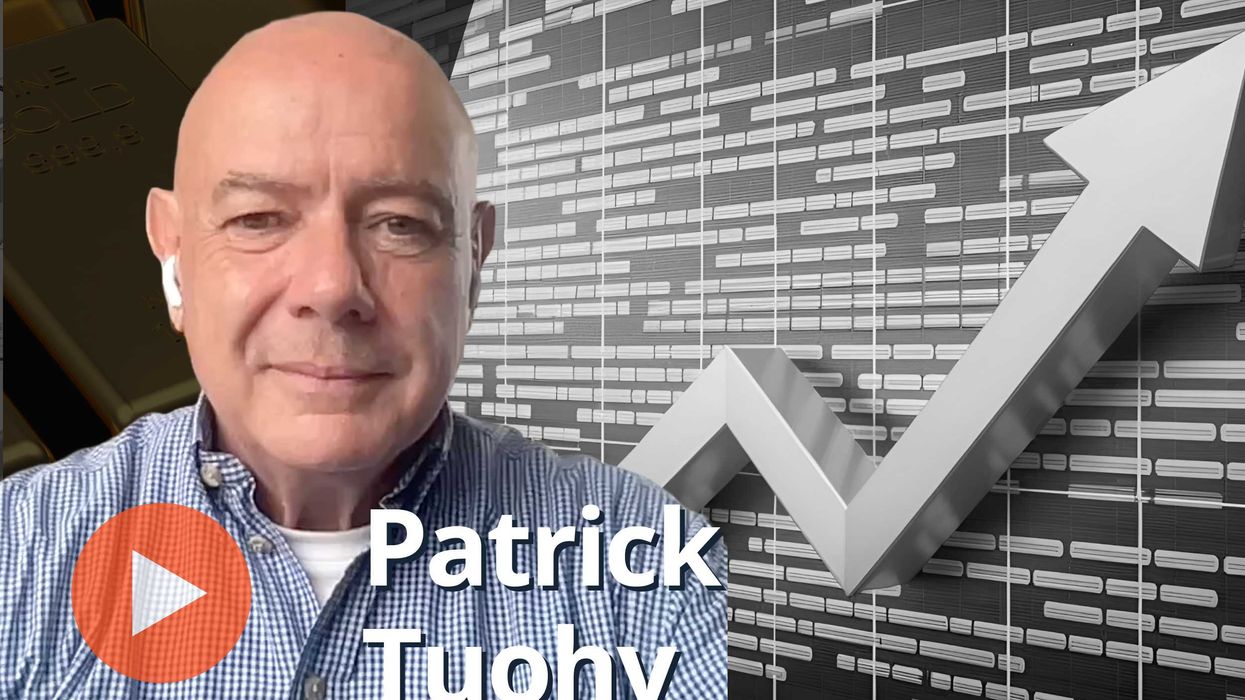 Patrick Tuohy, gold bars and silver chart.