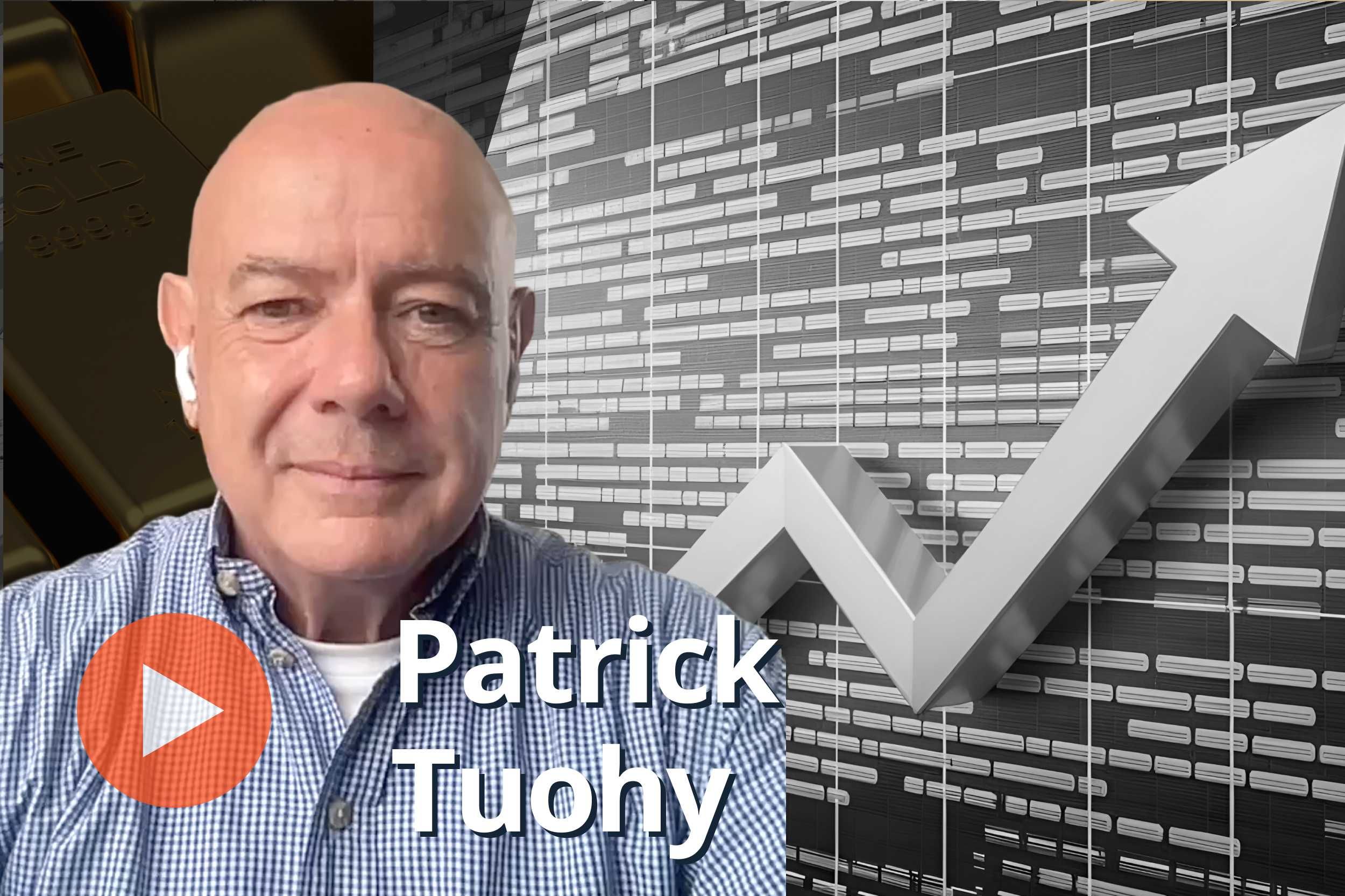 Patrick Tuohy, gold bars and silver chart.
