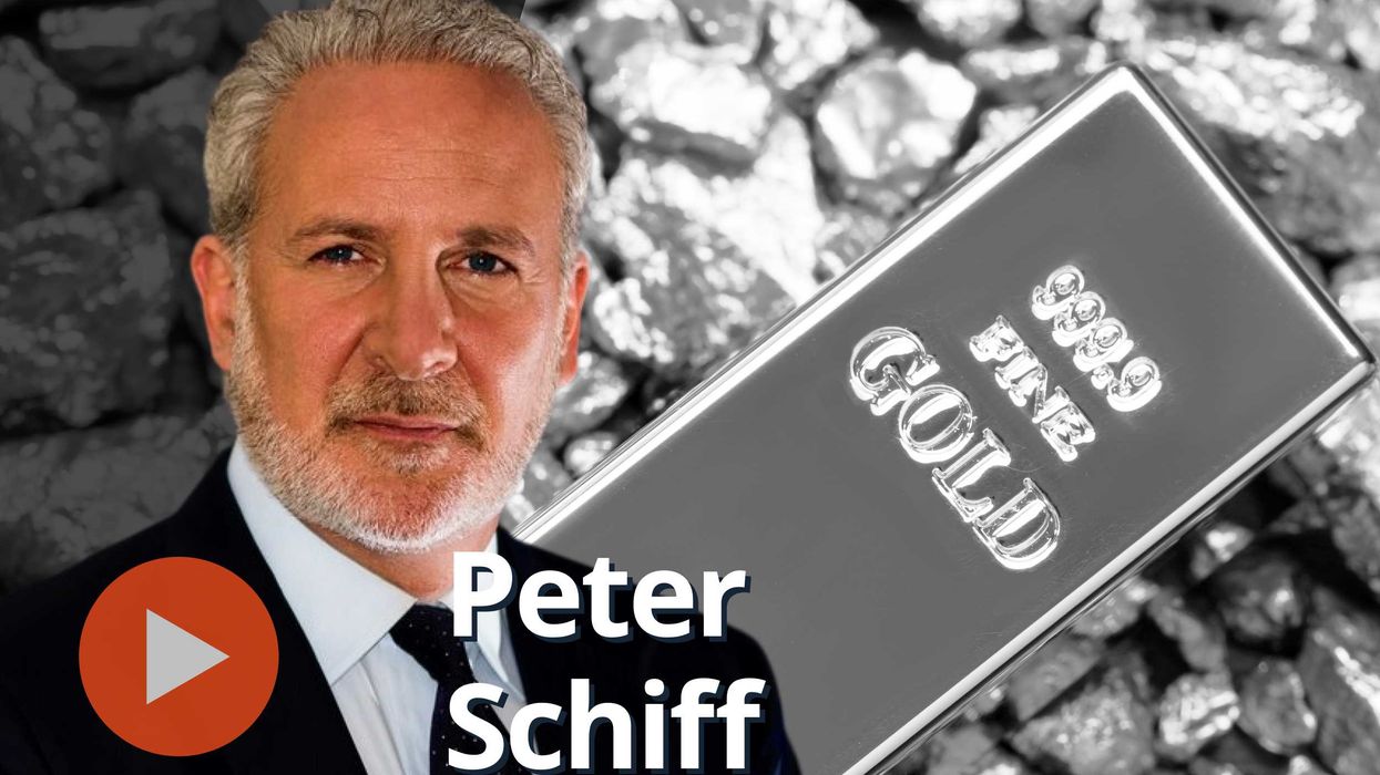 Peter Schiff, gold bar.