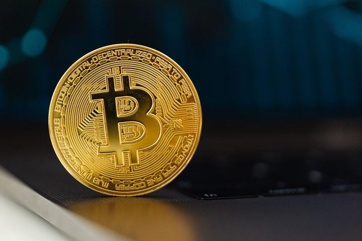 physical coin representing bitcoin