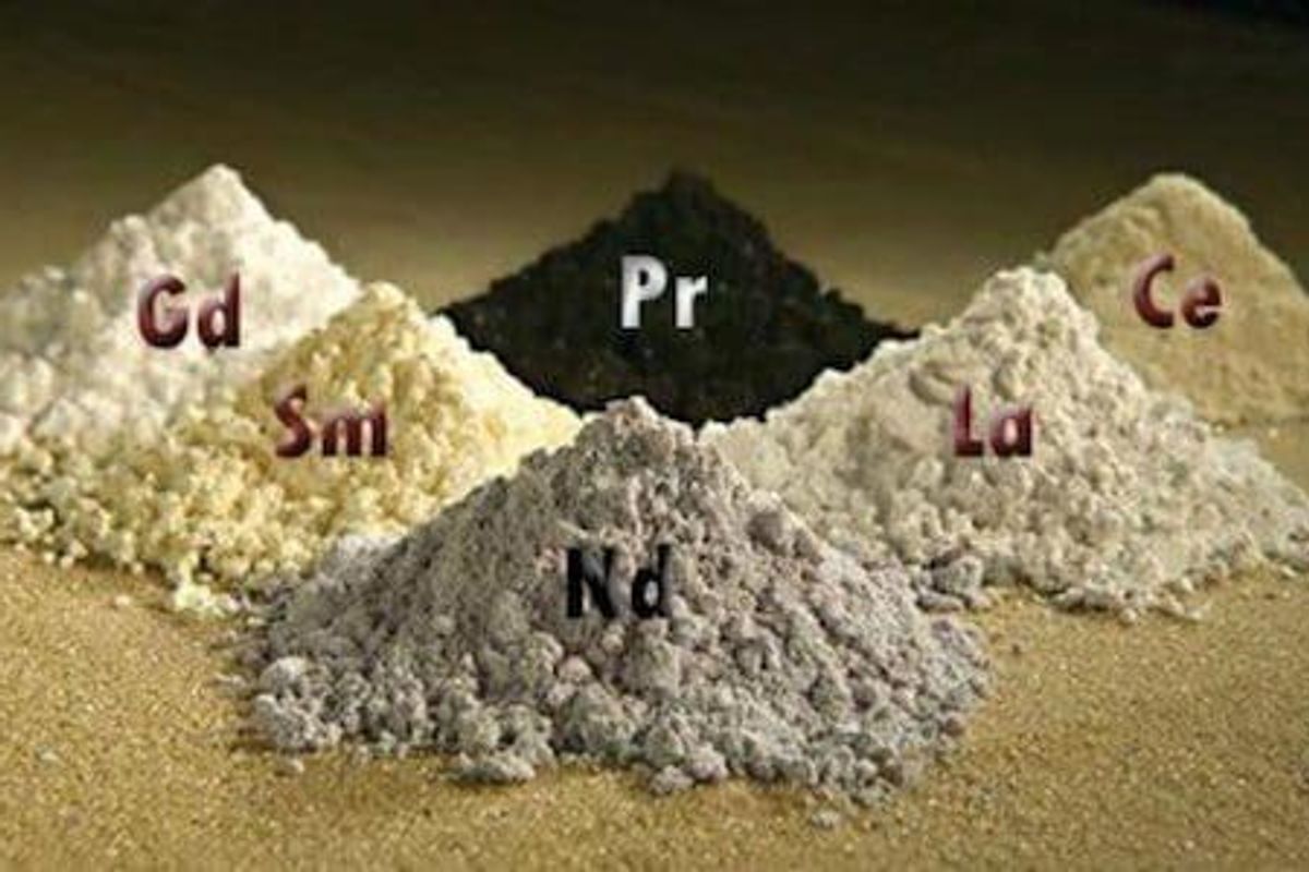 piles of rare earths