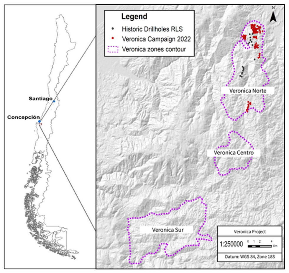 Plant view of Veronica Norte Project location