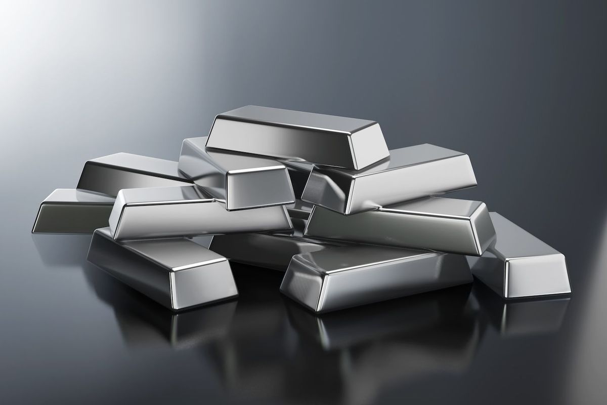 Platinum bars.