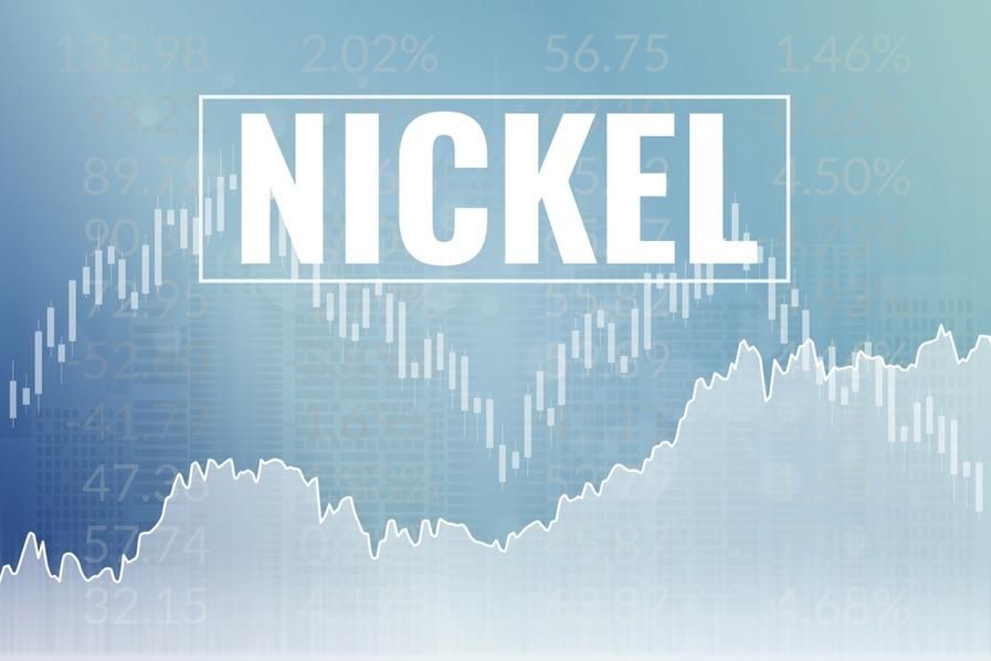 price chart with "nickel" written above it