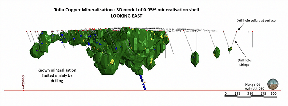 Redstone Resources' Tollu Copper Mineralisation