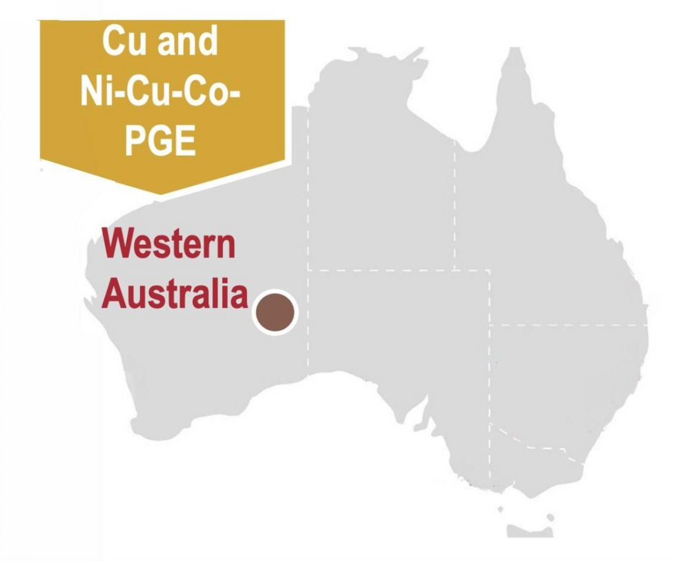 Redstone Resources' West Musgrave Project location map