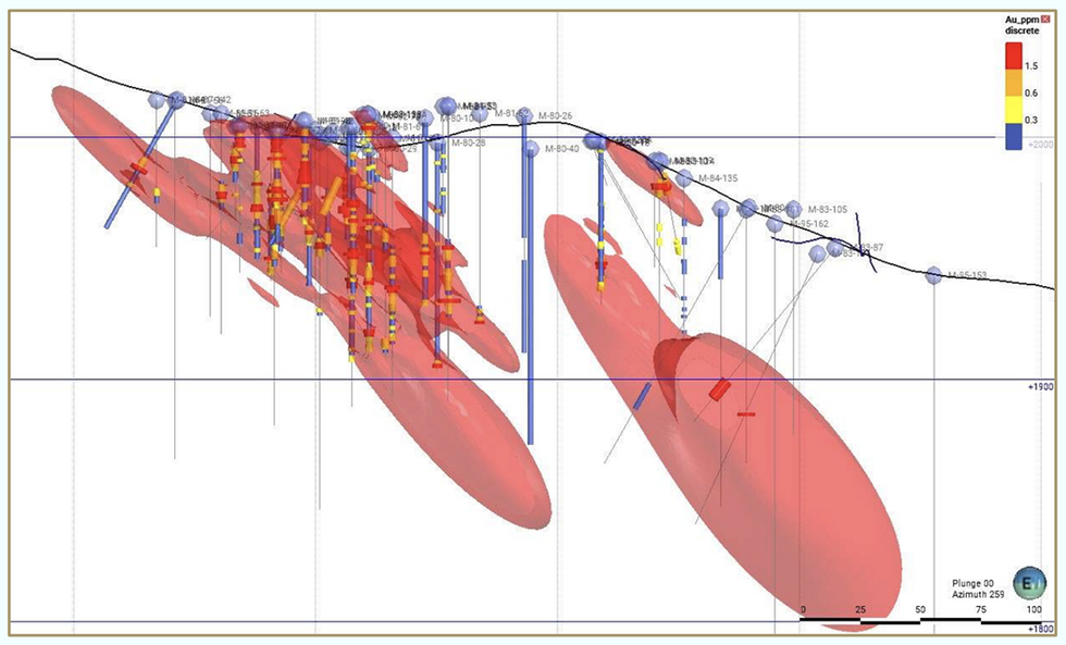 Resource growth potential of Lahontan Gold's Santa Fe Mine