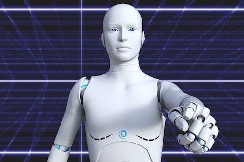 robot pointing finger