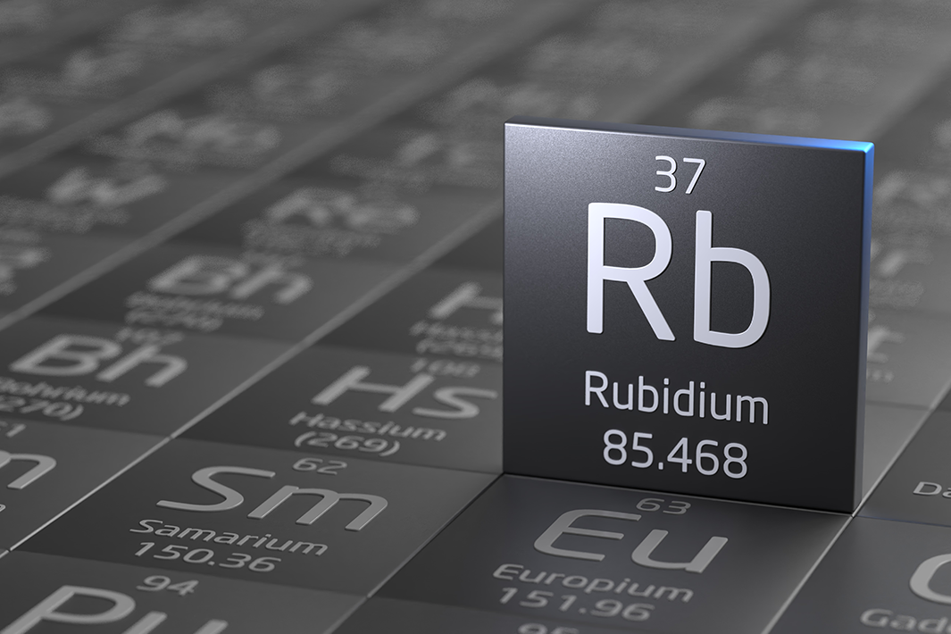 Rubidium periodic symbol.