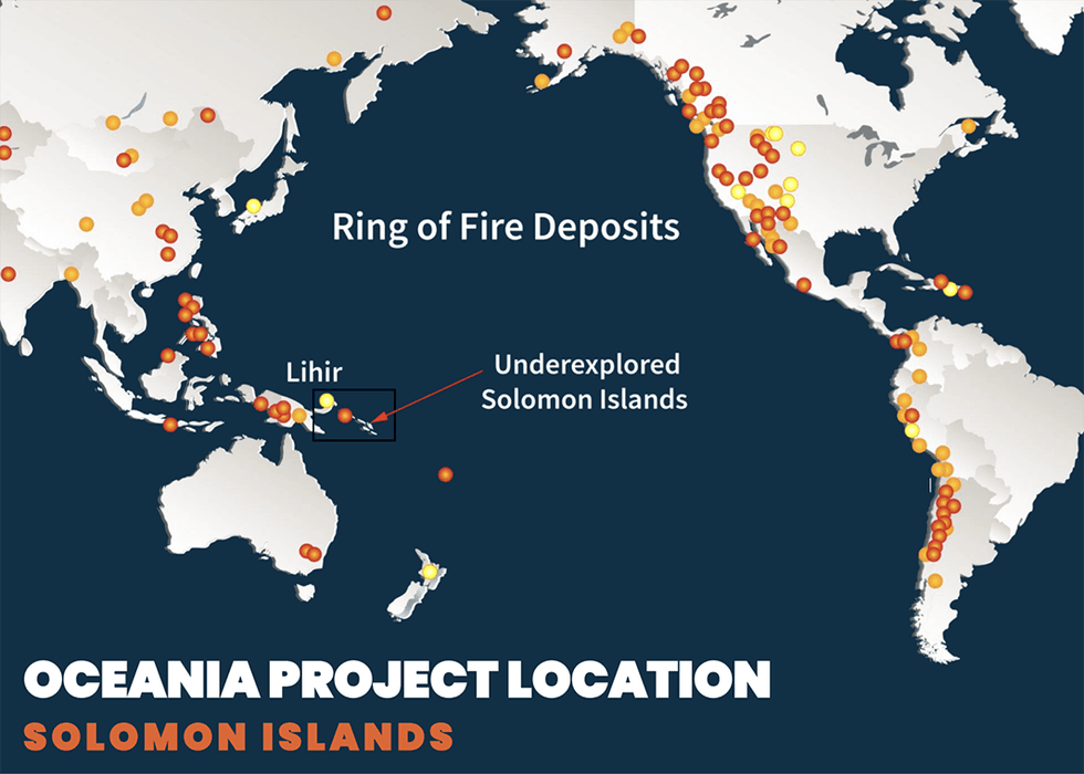 Sankamap Metals Oceania Project Location