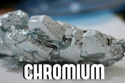 shiny chunk of chromium ore