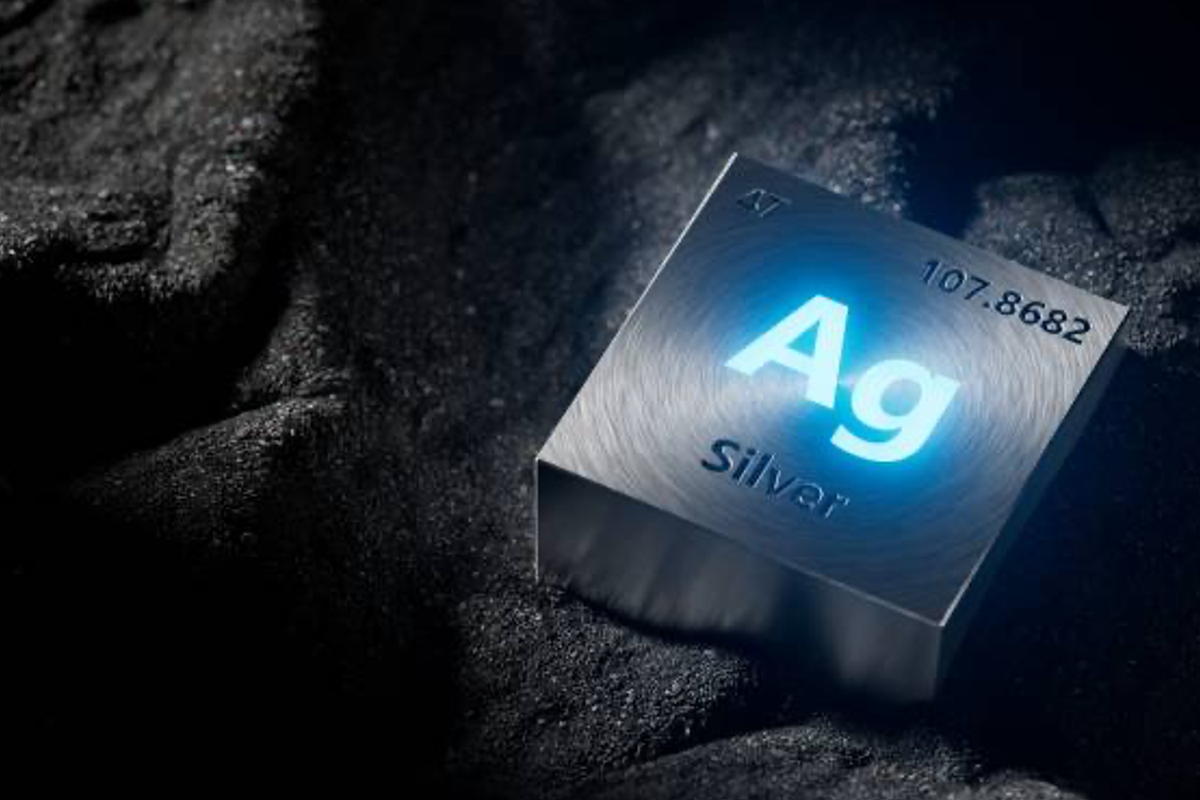 Silver periodic symbol.