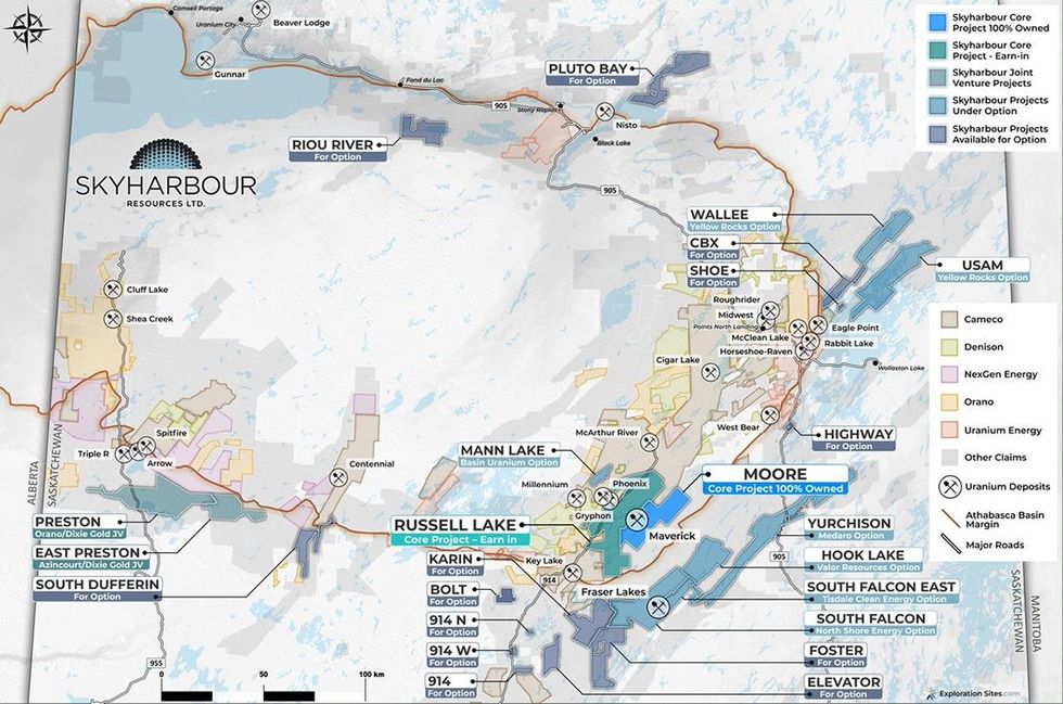 Skyharbour Project Locations