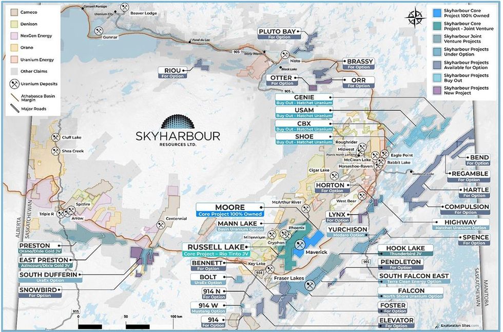 Skyharbour Resources' Portfolio