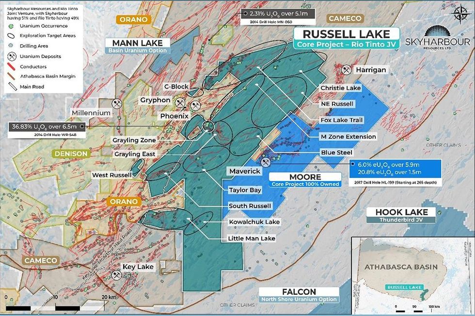 Skyharbour Resources' Russell Lake Uranium Project