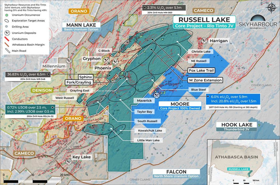 Skyharbour Resources' Russell Lake Uranium Project