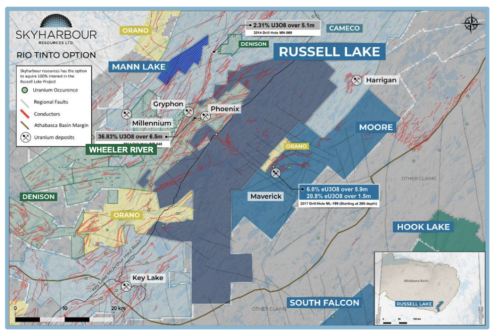 Skyharbour Resources' Russell Lake Uranium Project