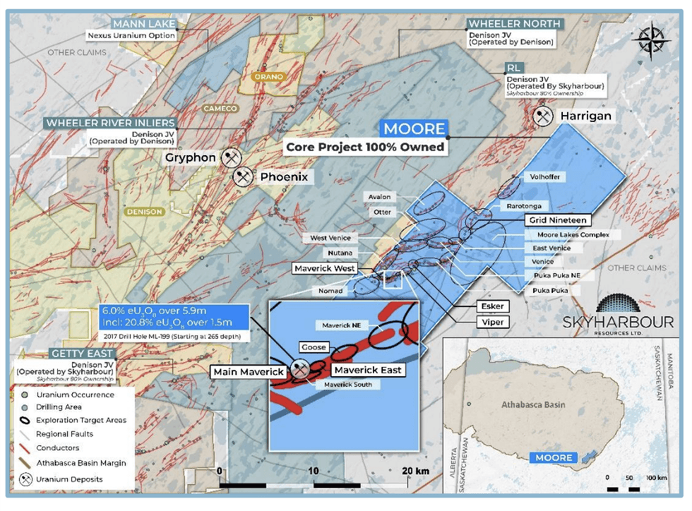 Skyharbour Resources \u200bMoore Uranium Project