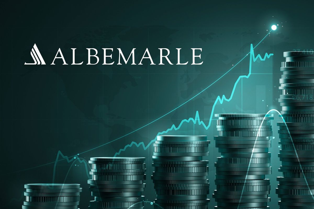 stacked coins with albemarle logo