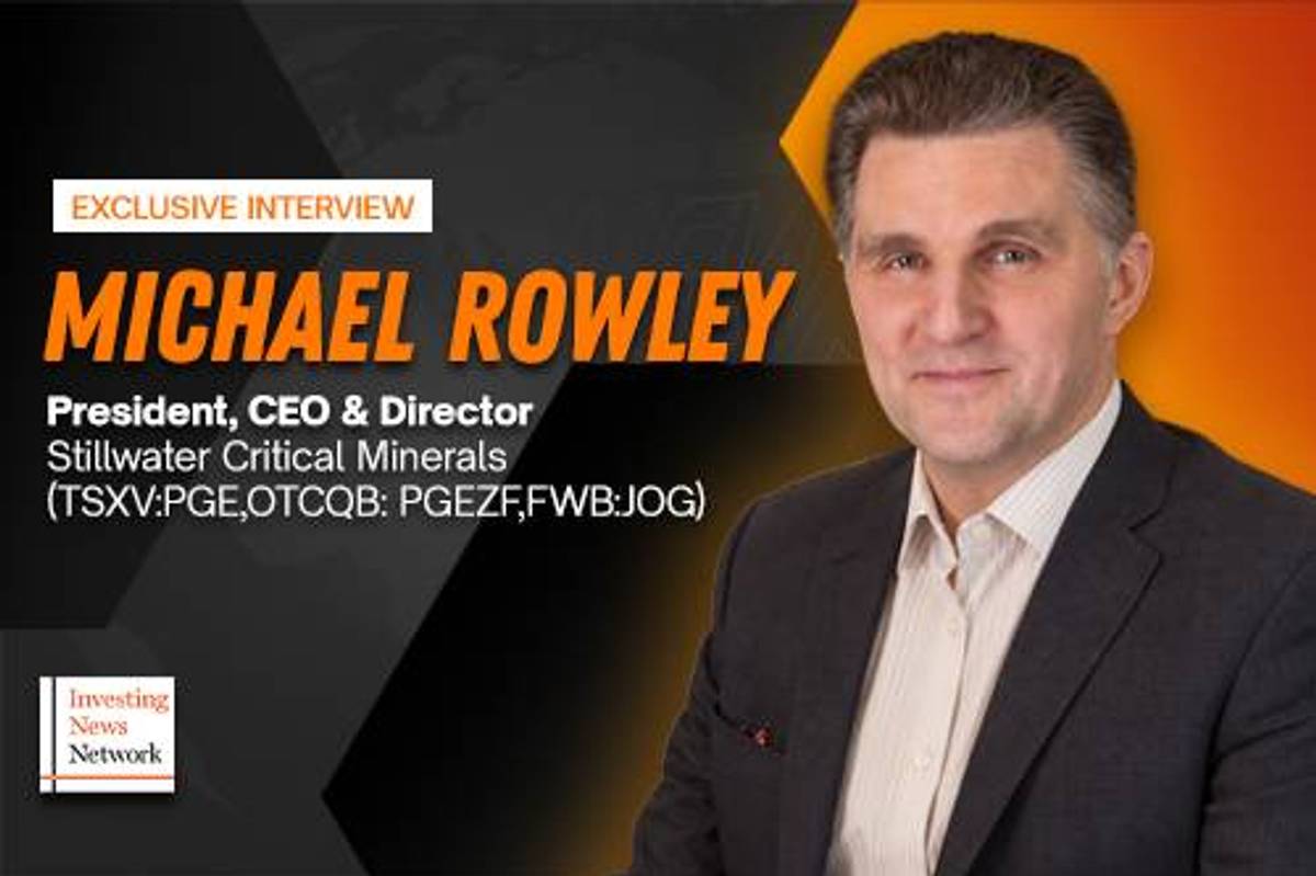 Stillwater Critical Minerals President and CEO Michael Rowley.