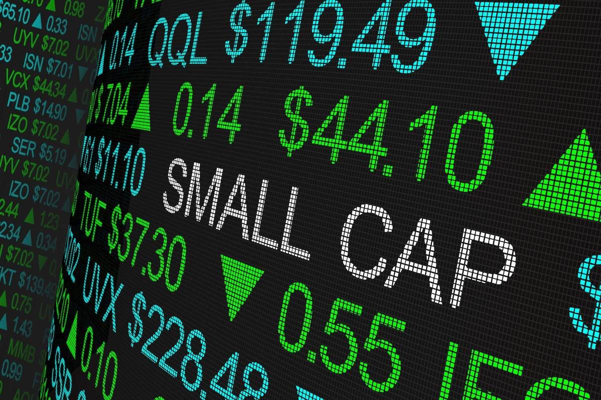 Stock market board with green and white text, numbers and arrow indicators.