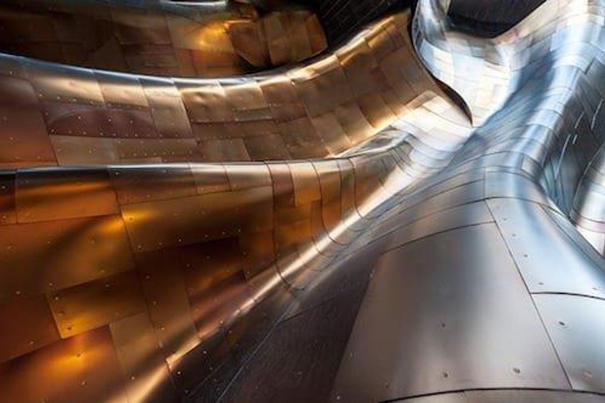 swirling copper metal