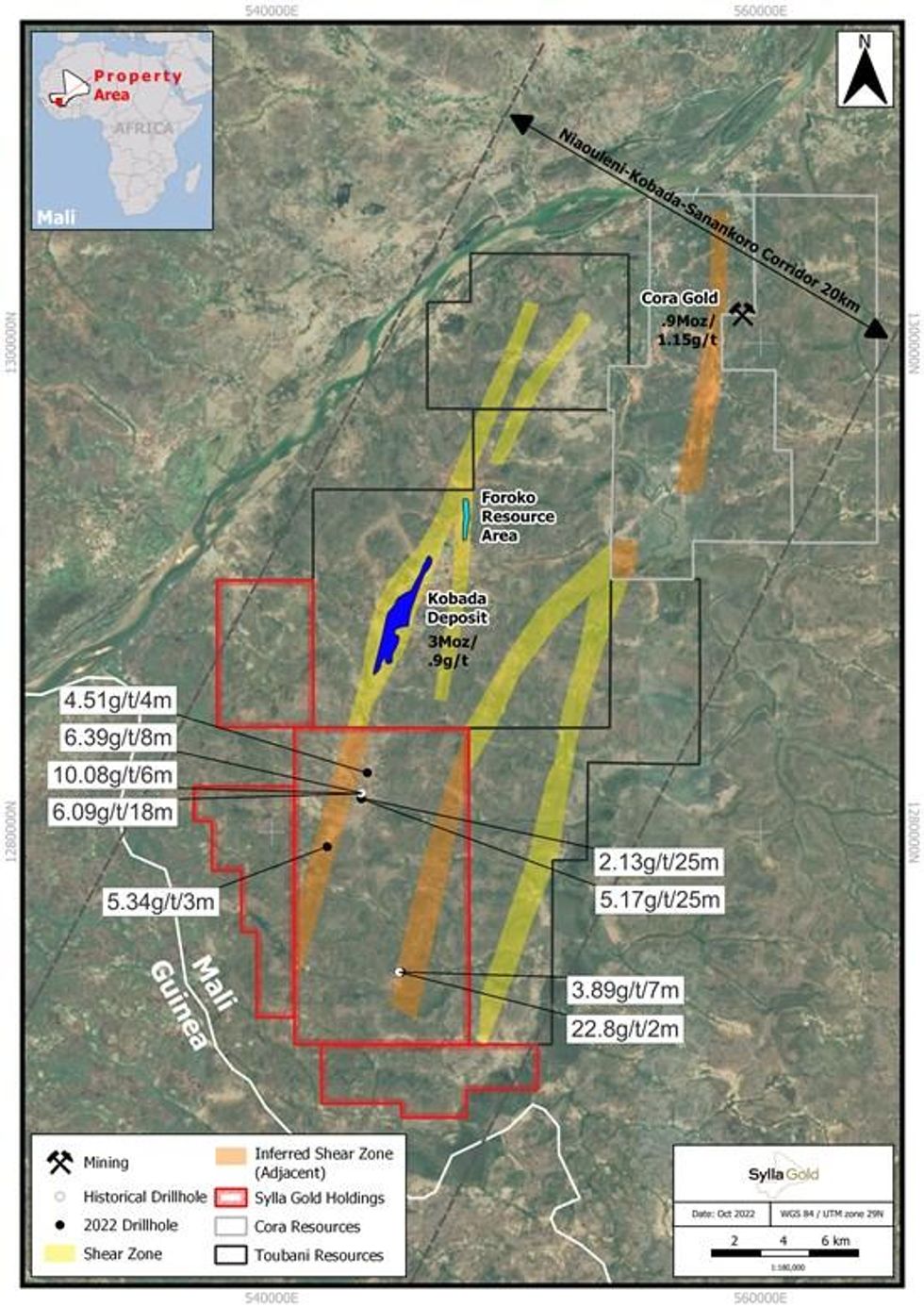 Sylla Gold Niaouleni Property Location