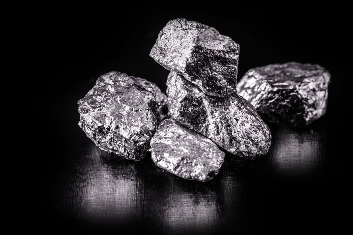 Tantalum ore nuggets.