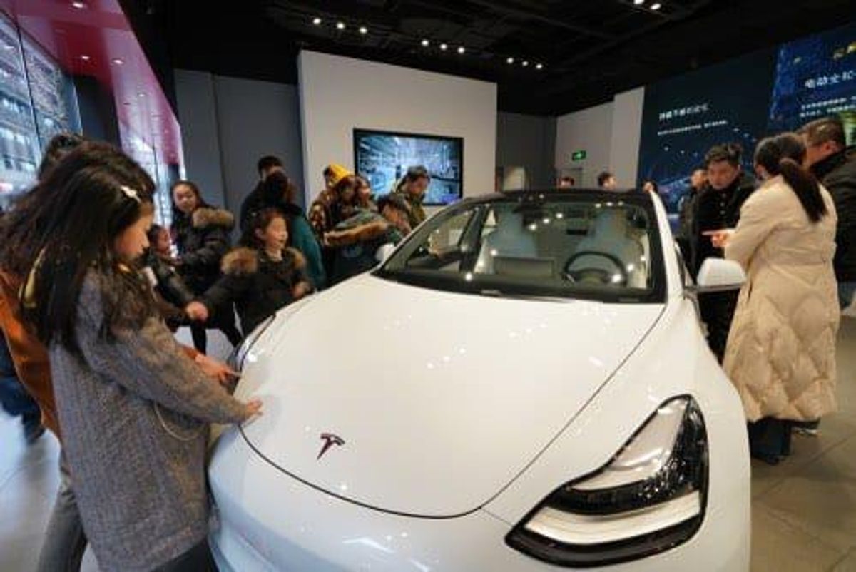 tesla on display