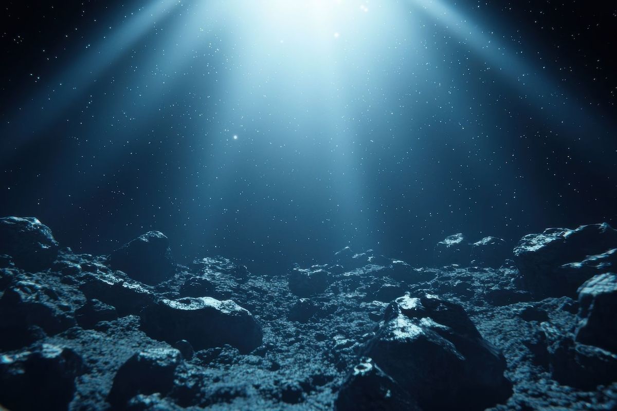 The sea floor.