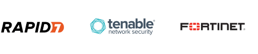 Rapid7 (NASDAQ: RPD), Tenable Holdings (NASDAQ:TENB), and Fortinet (NASDAQ: FTNT) Logos