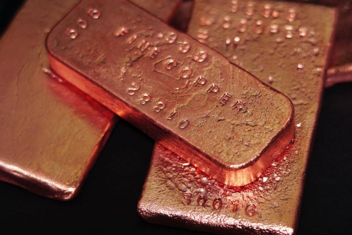Three copper bars.