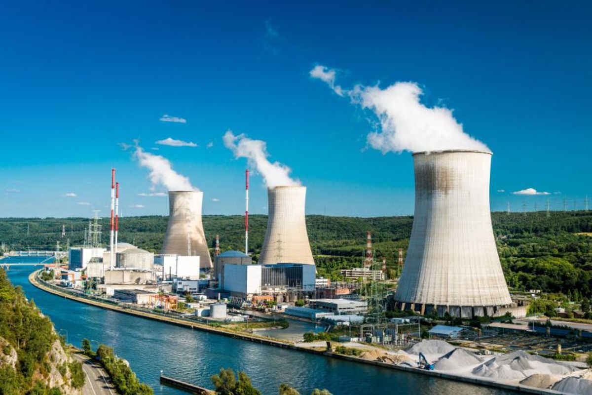 tihange nuclear power station in belgium