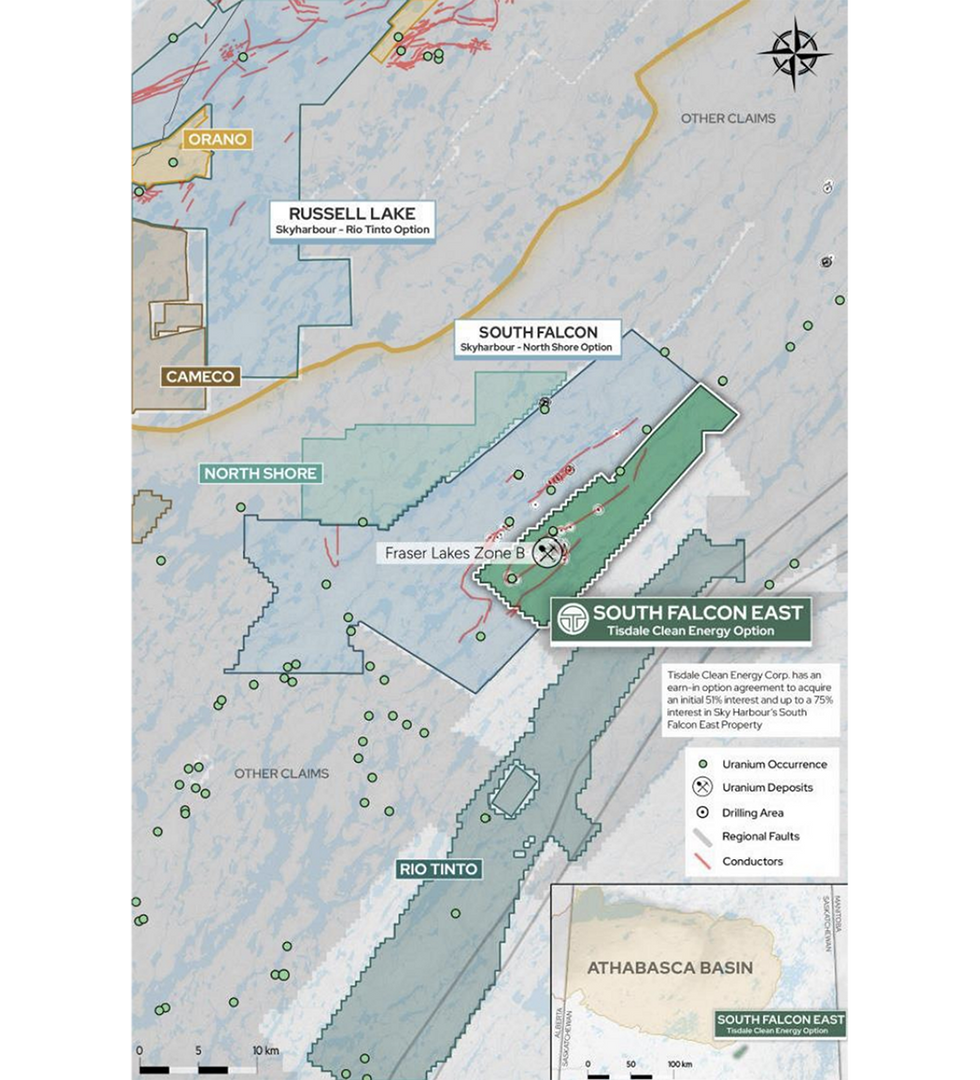 Tisdale Clean Energy's South Falcon East Location Map