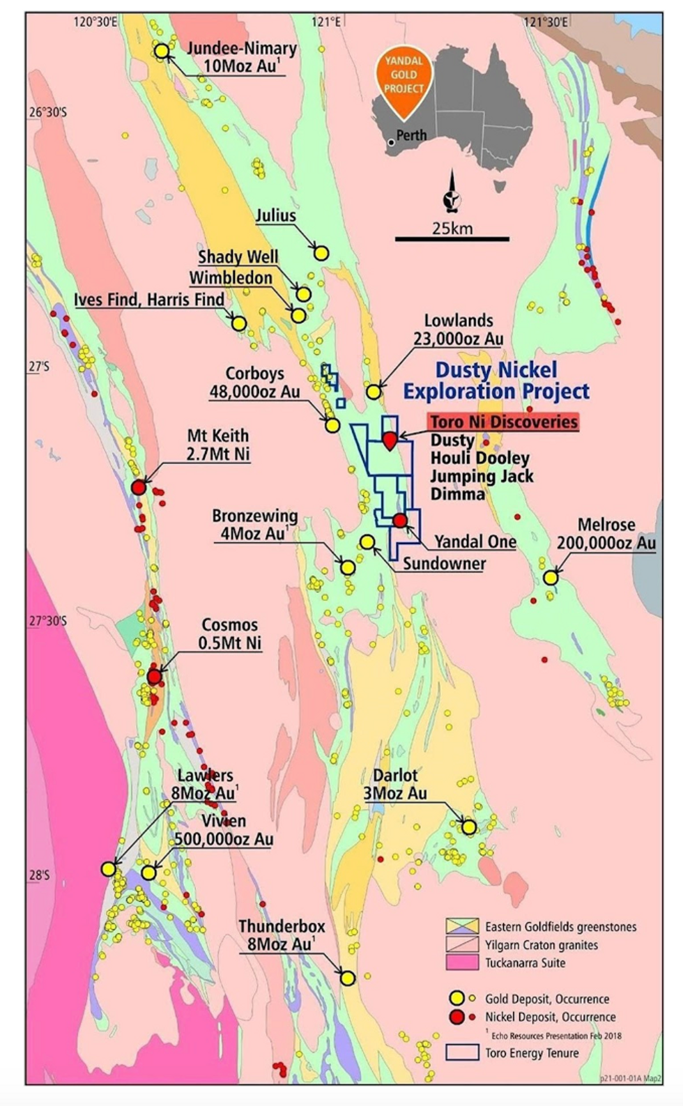 Toro Energy's Dusty Nickel project