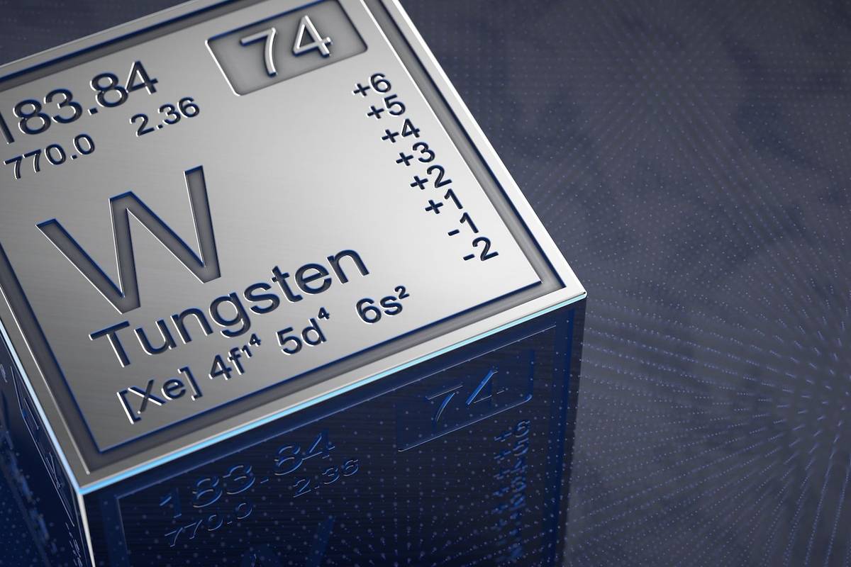 Tungsten periodic symbol.