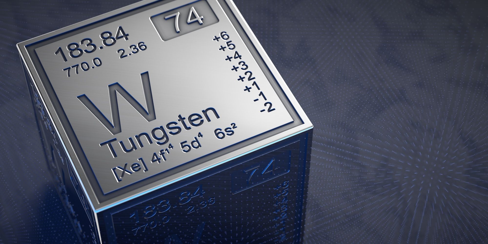 Tungsten periodic symbol.