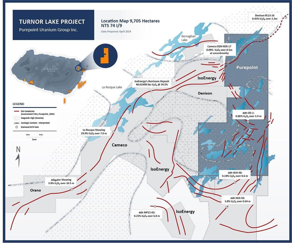 Turnor Lake Project Location Map