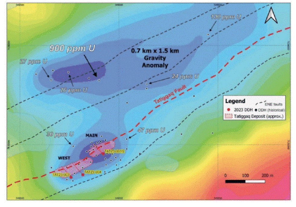 \u200bForum\u2019s Summer 2023 maiden drilling focused on the primary Tatiggaq deposit