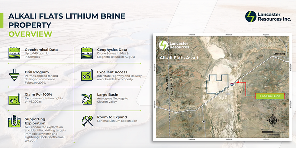 u200bLancaster Resources Alkali Flat lithium project